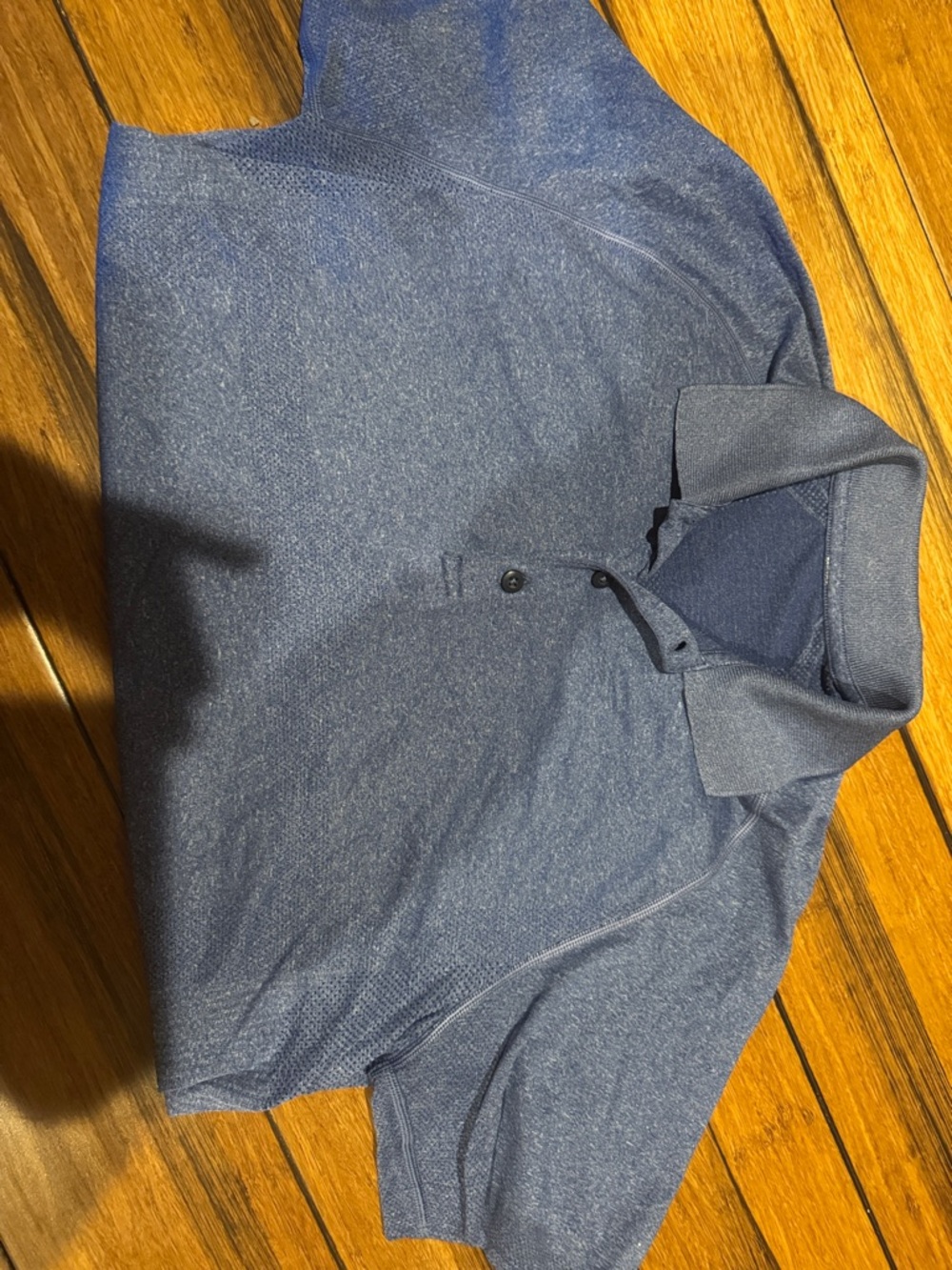 Lululemon Heathered Blue Polo Shirt